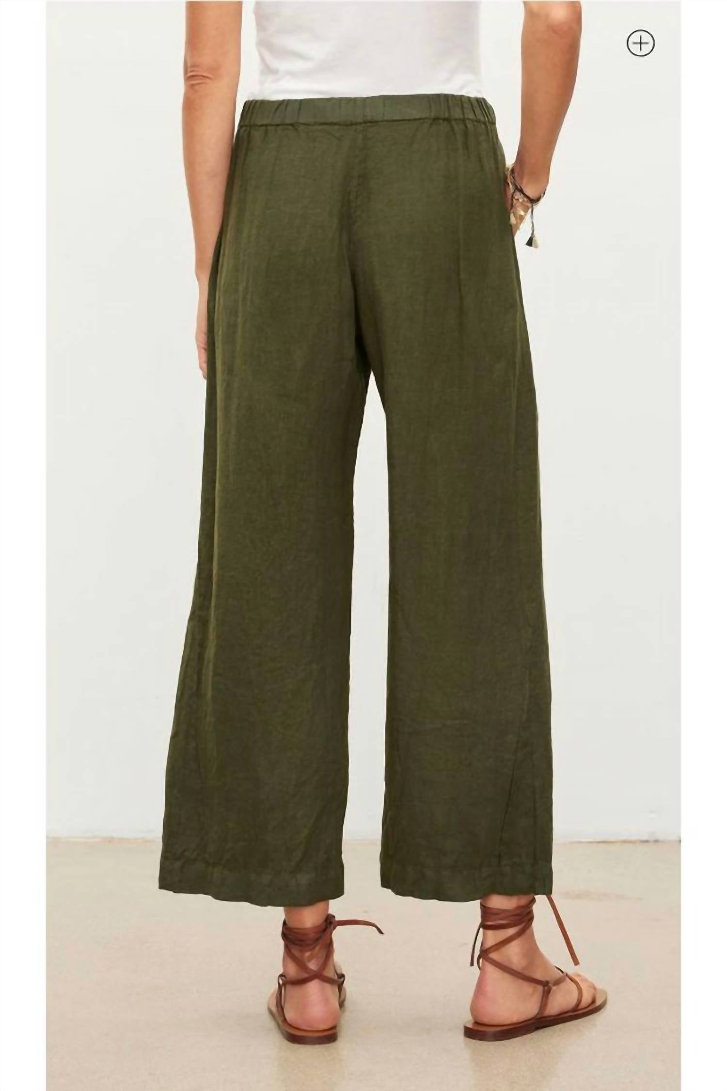 Velvet By Graham & Spencer - Lola Pull On Linen Pants - Plus