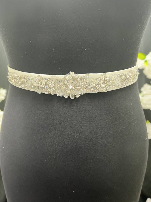 Morilee - Diamante Beaded Net Belt