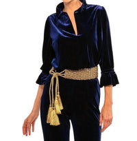 Gretchen Scott - Ruffle Neck Tunic Top