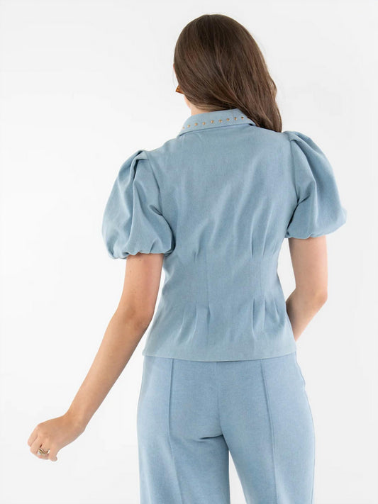 Emily Mccarthy - Britt Puff Sleeve Top