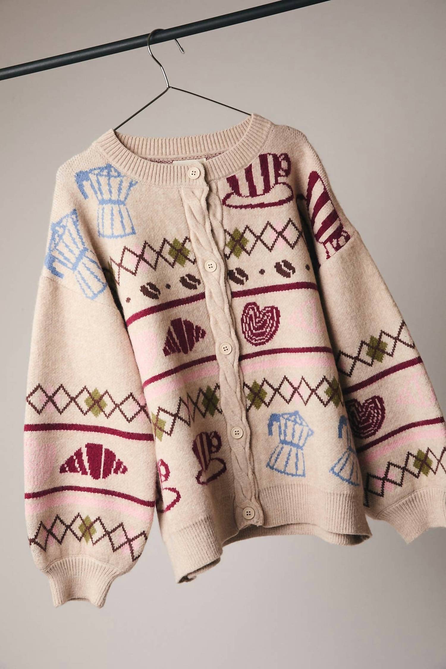 Sunday Edition Cozy Cafe Cardigan in oatmeal - women's cardigan - view 8