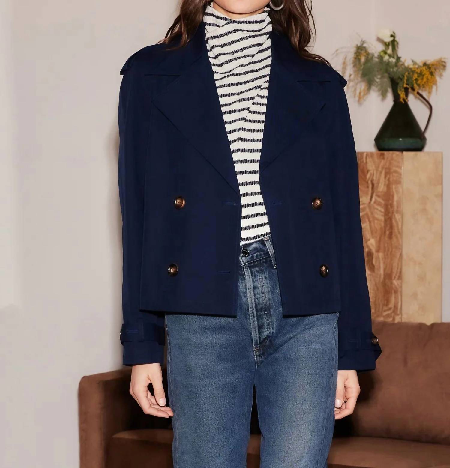 Fifteen Twenty - Chelsea Cropped Trench Jacket