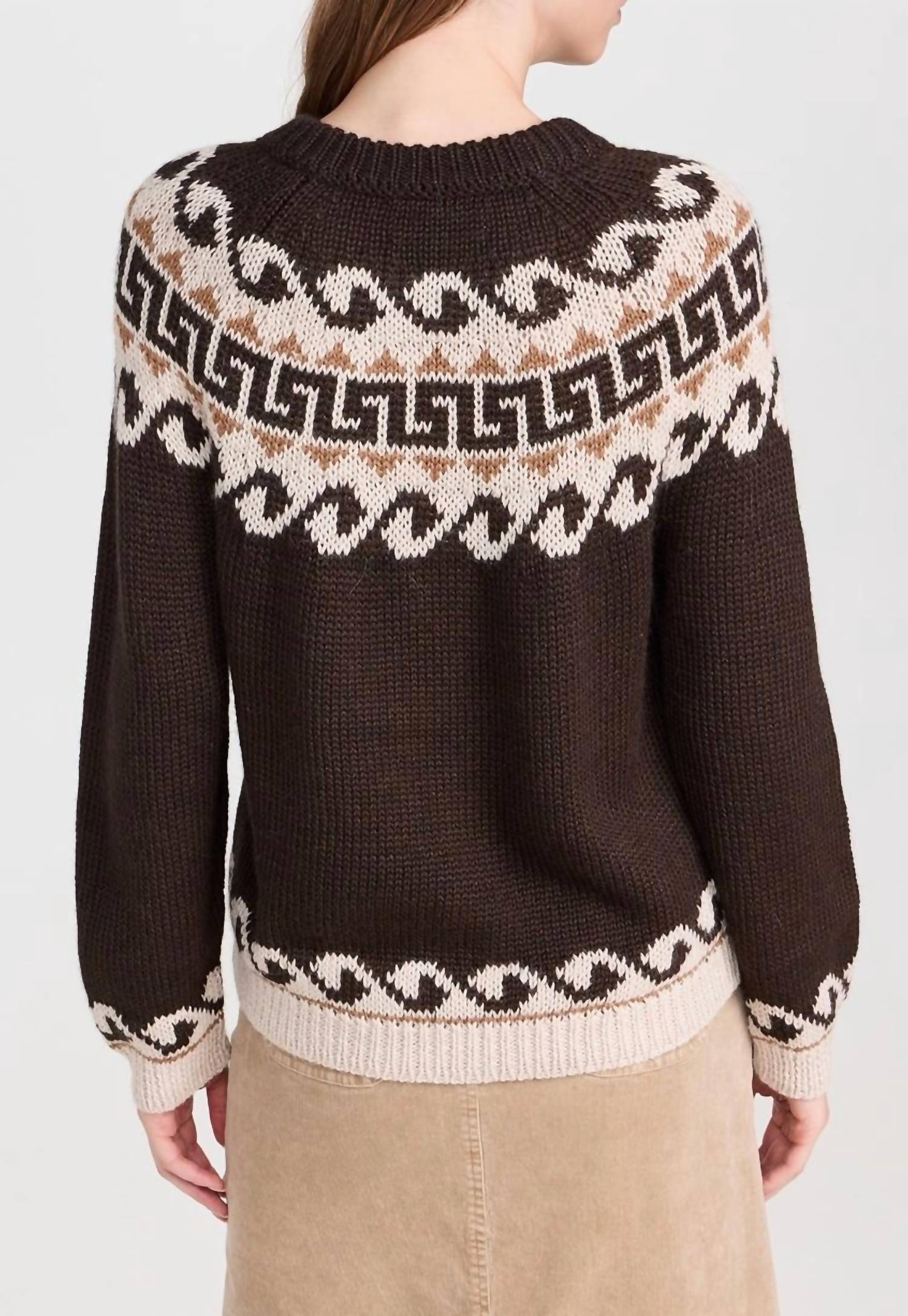 The Great. - Greek Key Pullover Sweater