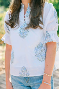 Victoria Dunn - Ellie Short Sleeve Blouse
