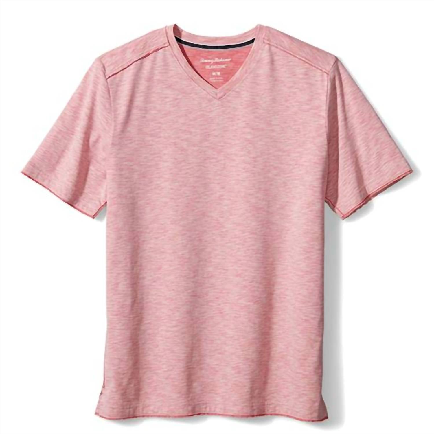 TOMMY BAHAMA Men's Fray Day Harbor Shirt in red sail - men's t-shirt