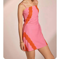 Strut & Bolt - Scallop Linen Mini Dress
