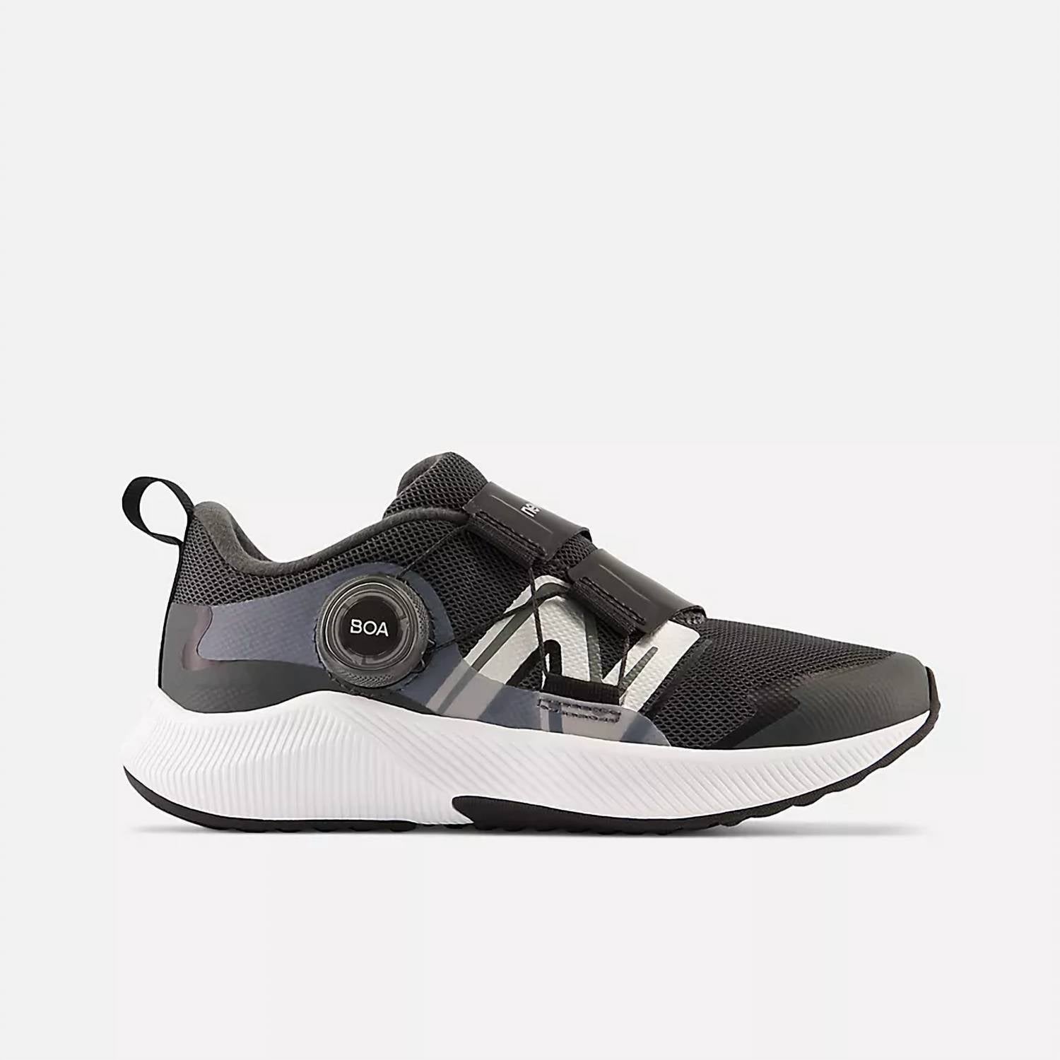 New Balance Kid's Dynasoft Reveal V4 Boa Sneakers in grey black - kids' sneaker