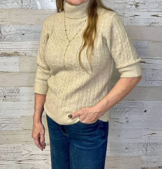 Democracy - Cuffed Elbow Sleeve Sweater