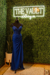 La Femme Women's Prom Dress in royal blue - women's dress - view 7