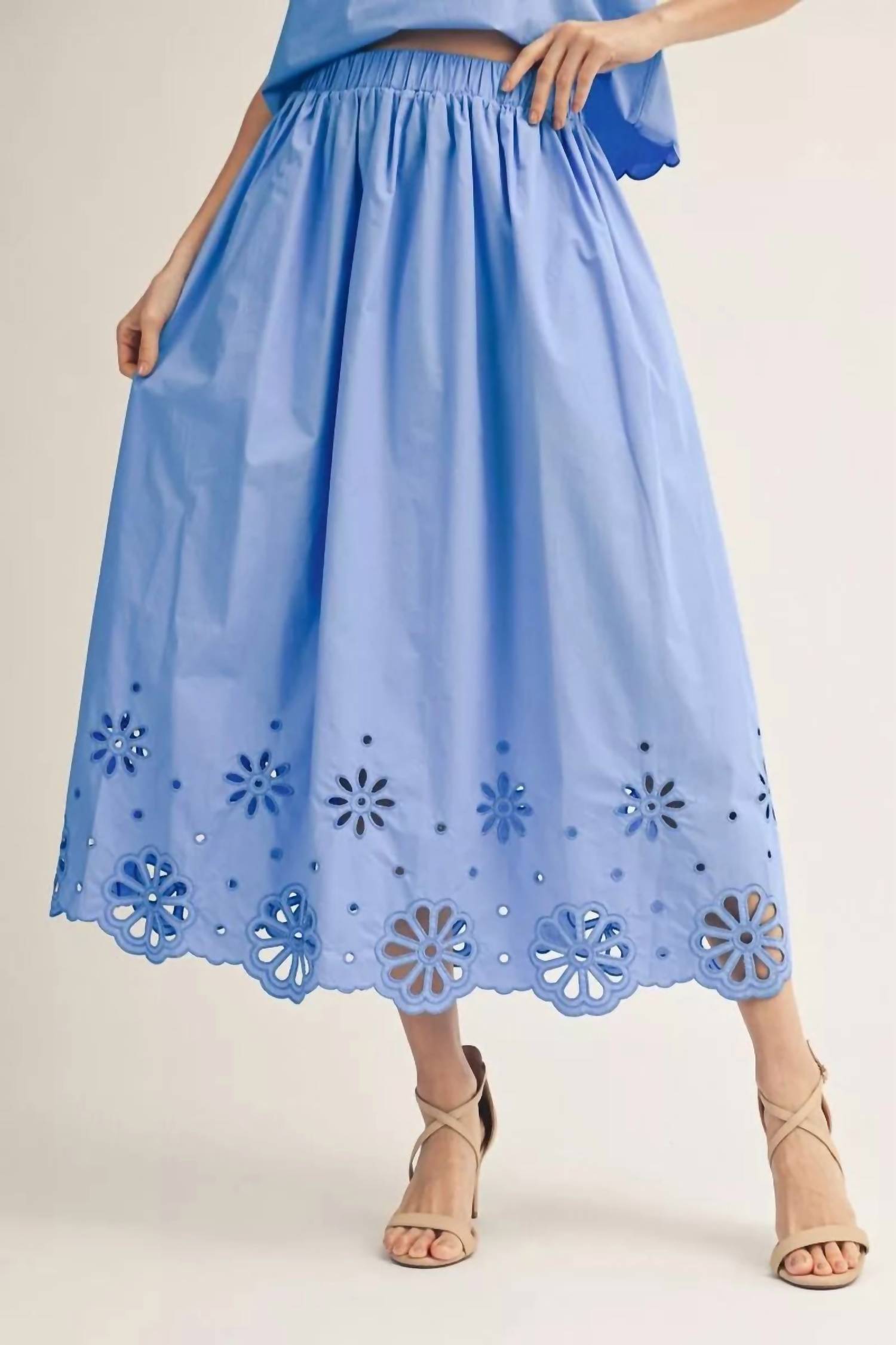 Jodifl I Will 2 Piece Set in blue - women's skirt - view 6