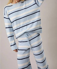 Le Lis - Casual Cool Stripe Sweater Two Piece Set