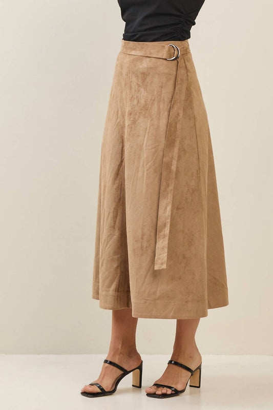Able - Willow Vegan Suade A-line Skirt