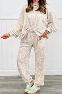 Jupiter & Me - Cream Camo Pants Set