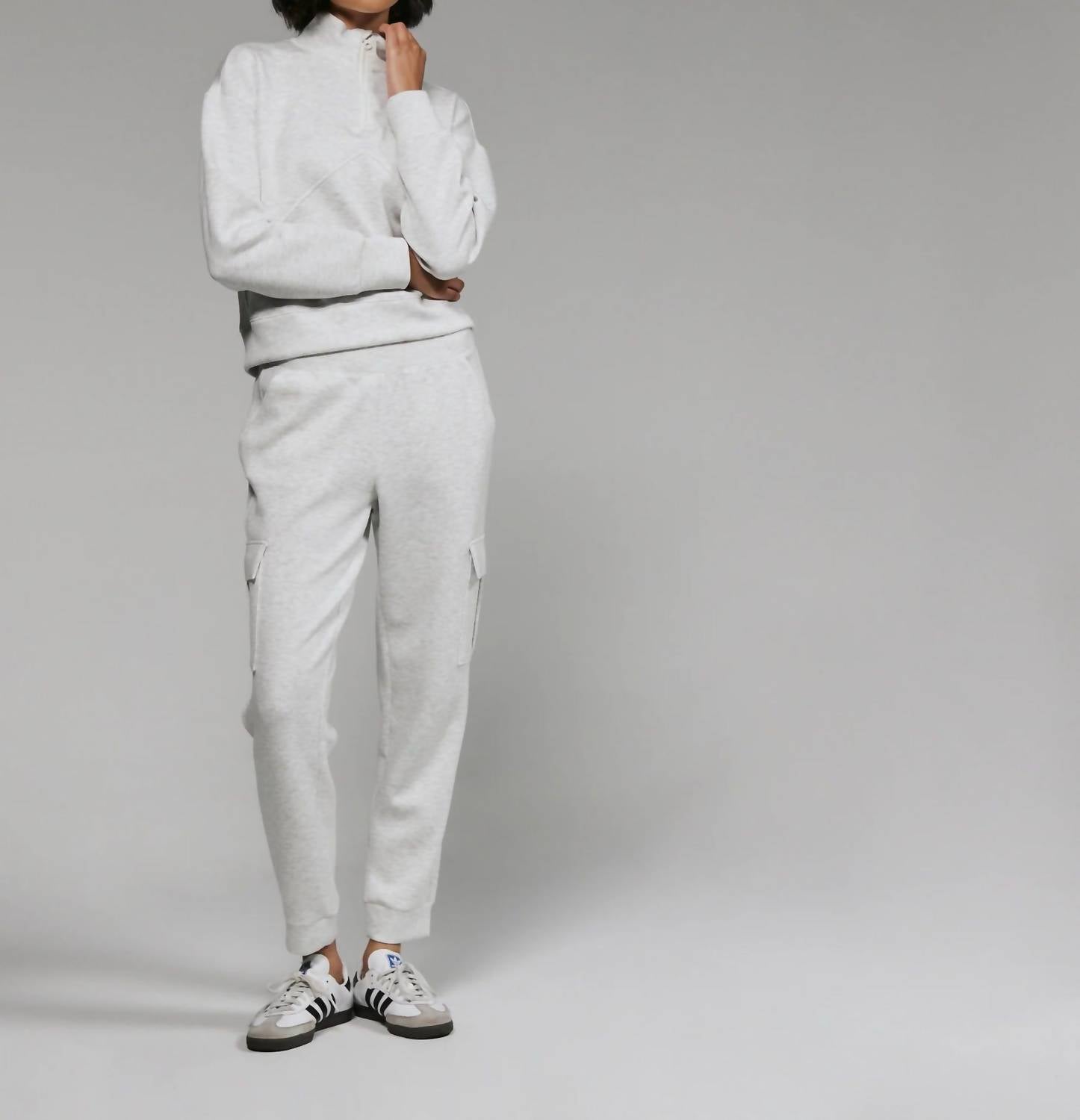 7Diamonds - Rev Crop Quarter-zip Sweatshirt