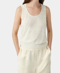 Cordera - Linen And Cotton Flecked Tank Top