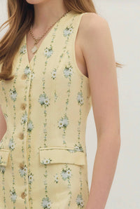 Entro - Sleeveless Floral Dress