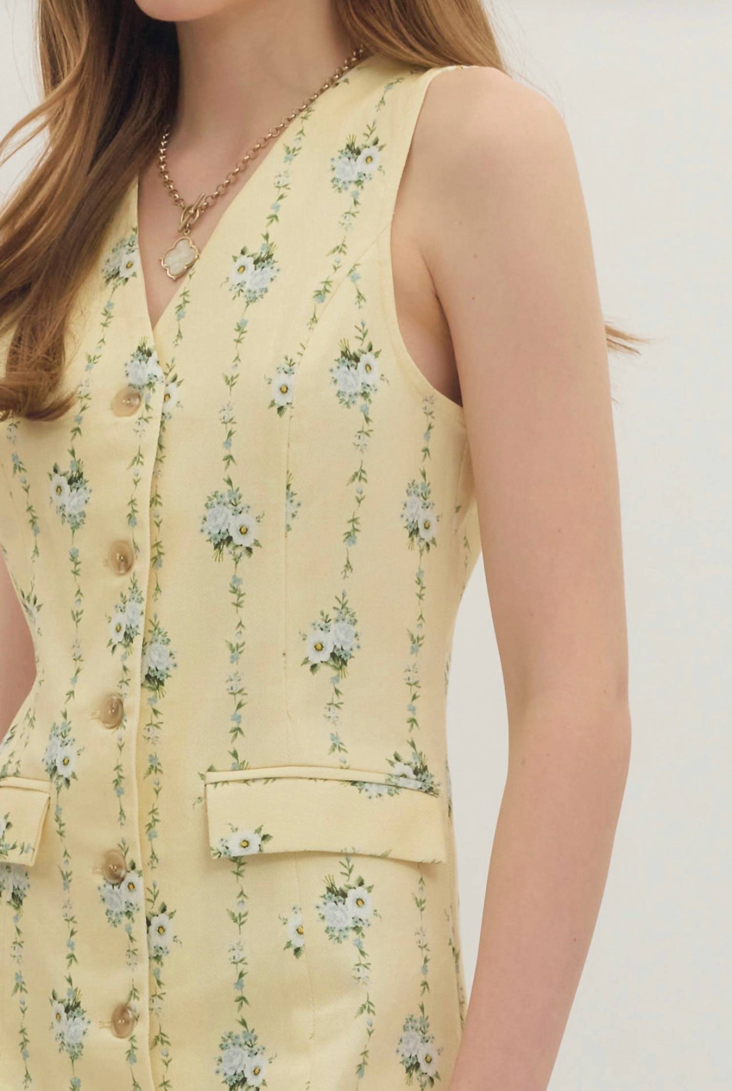 Entro - Sleeveless Floral Dress