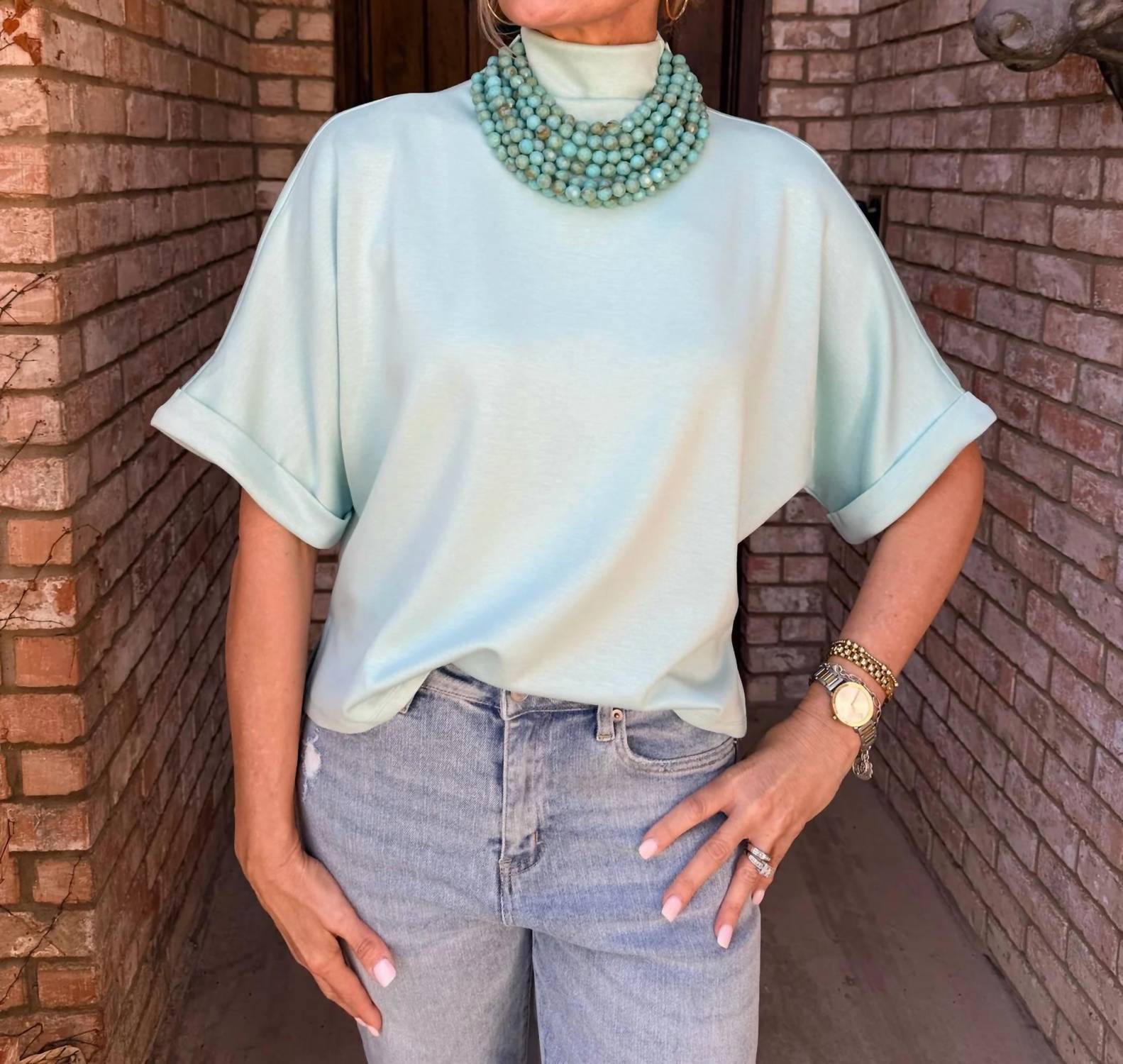 Entro - Seafoam Scuba Top
