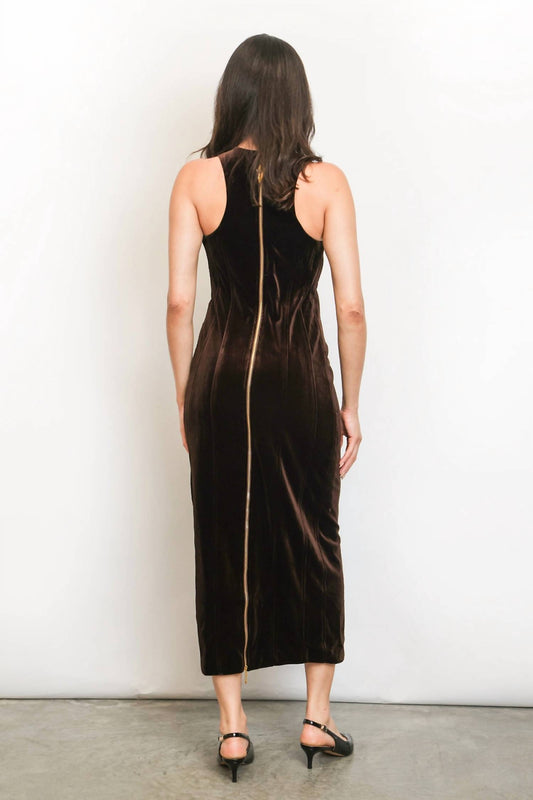 Beulahstyle - Keyhole Velvet Dress