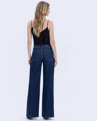 Vervet By Flying Monkey - Harmonious Light High Rise Full Length Wide Leg Jeans