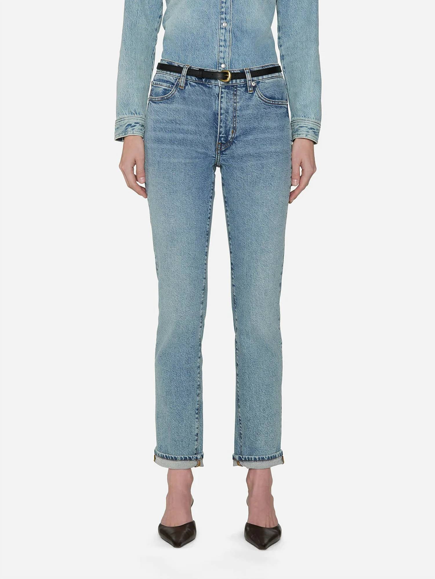 Frame - The Borrowed Mid-rise Ankle Jeans