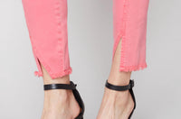 CHARLIE B Cuff Jean in grapefruit - women's pants - alternate view