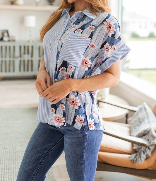 Jodifl - Best Of Both Worlds Button Down Top