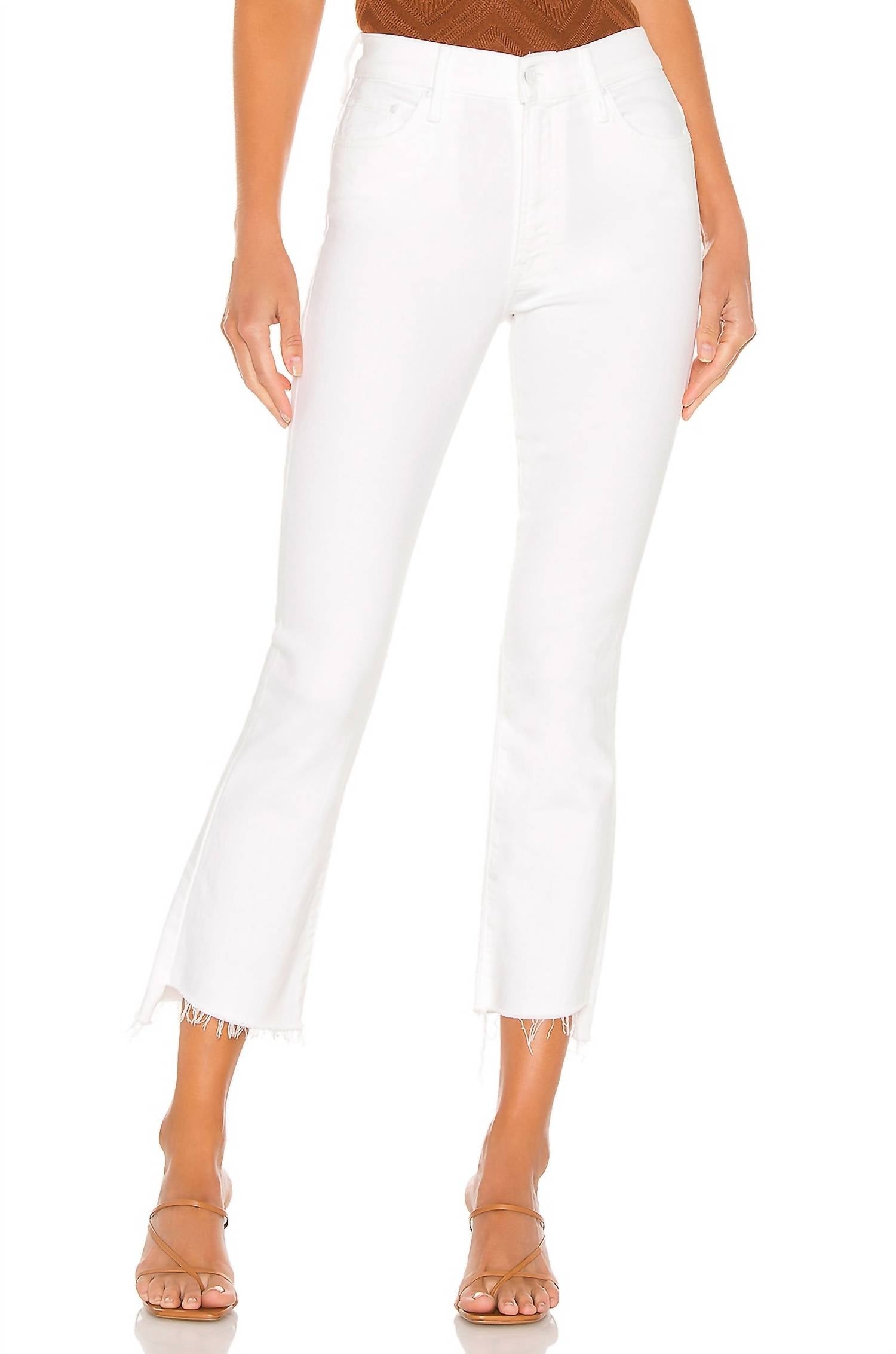 Mother - Insider Crop Step Fray Jean