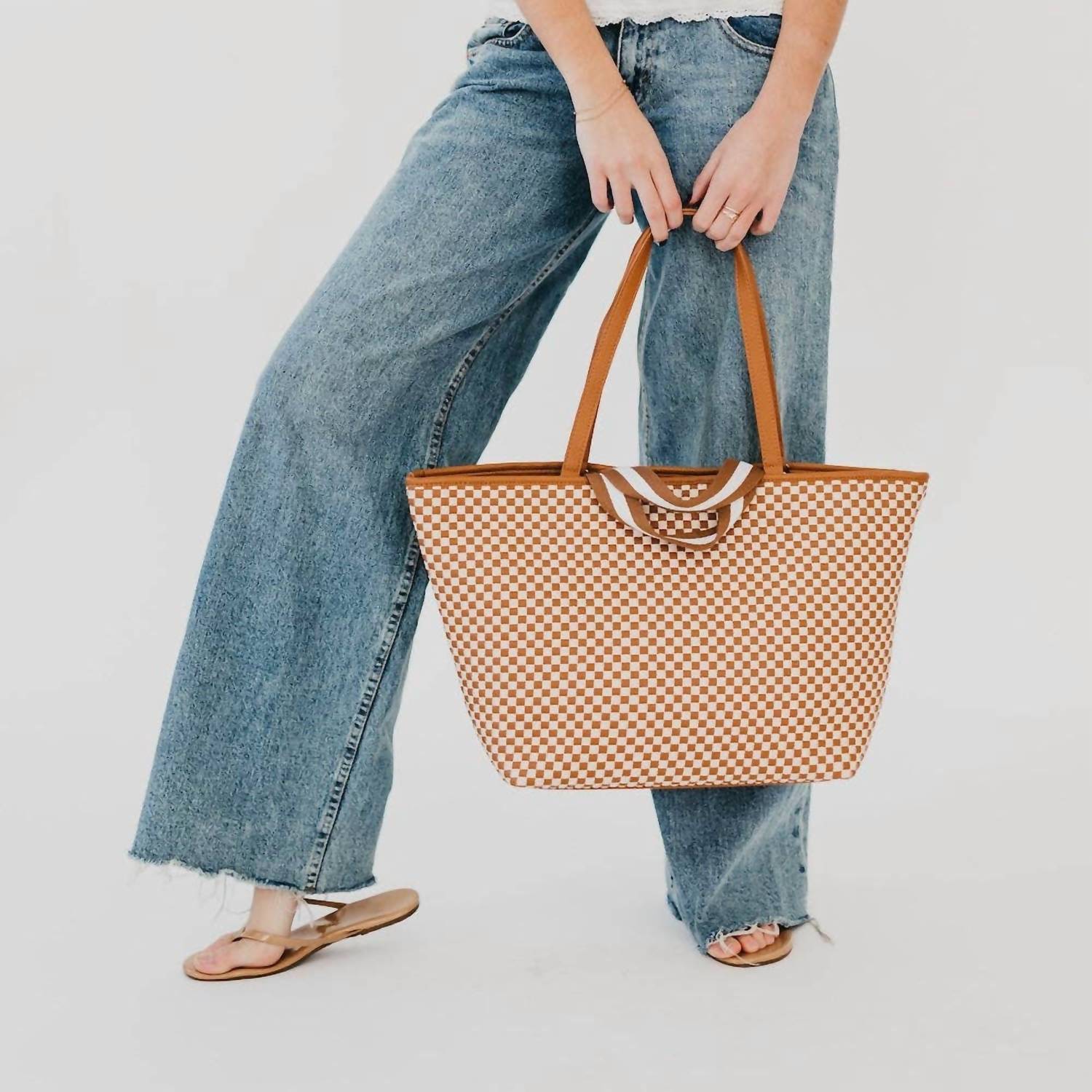 Pretty Simple - Women's Woven Tiffany Organizer Tote Bag