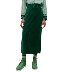 The Great. - Velvet Column Skirt