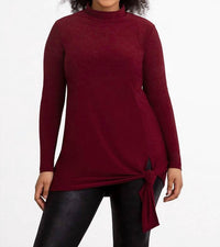 Sympli - Mock Neck Tie Tunic