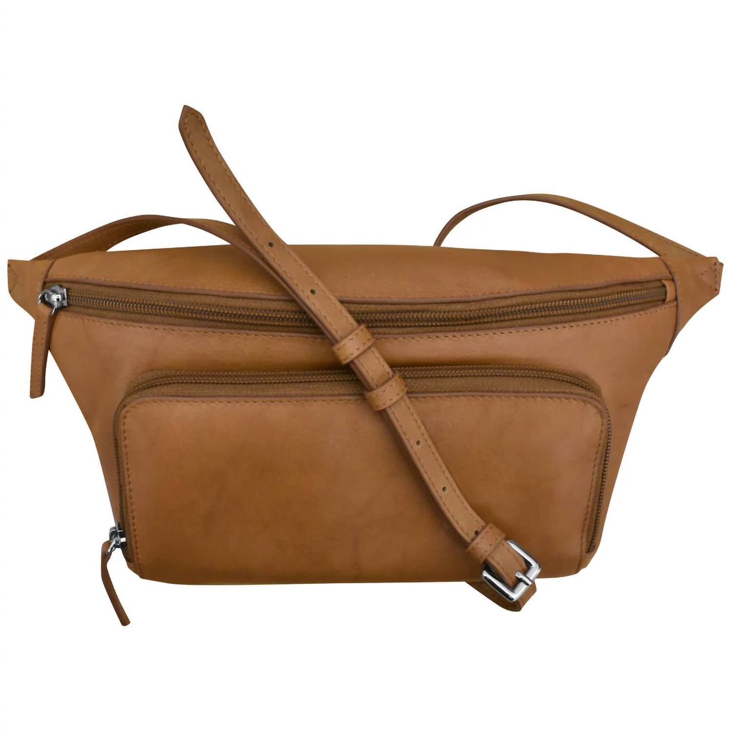 ILI New York Women's Belt Bag Organizer in antique saddle - women's bag