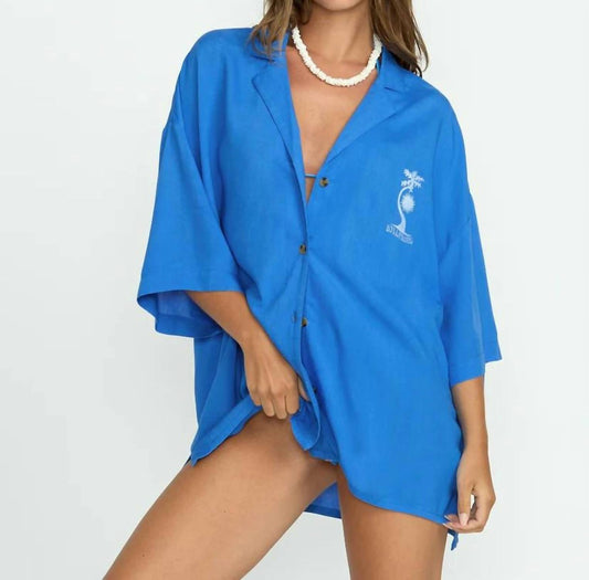 Billabong - Beach Side Printed Short Sleeve Woven Beach Shirt