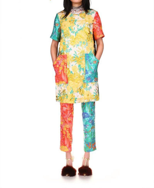 Libertine - Baroque Garden Shift Dress With Pockets