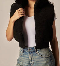 Upmost - Cool- Cropped Sherpa Vest