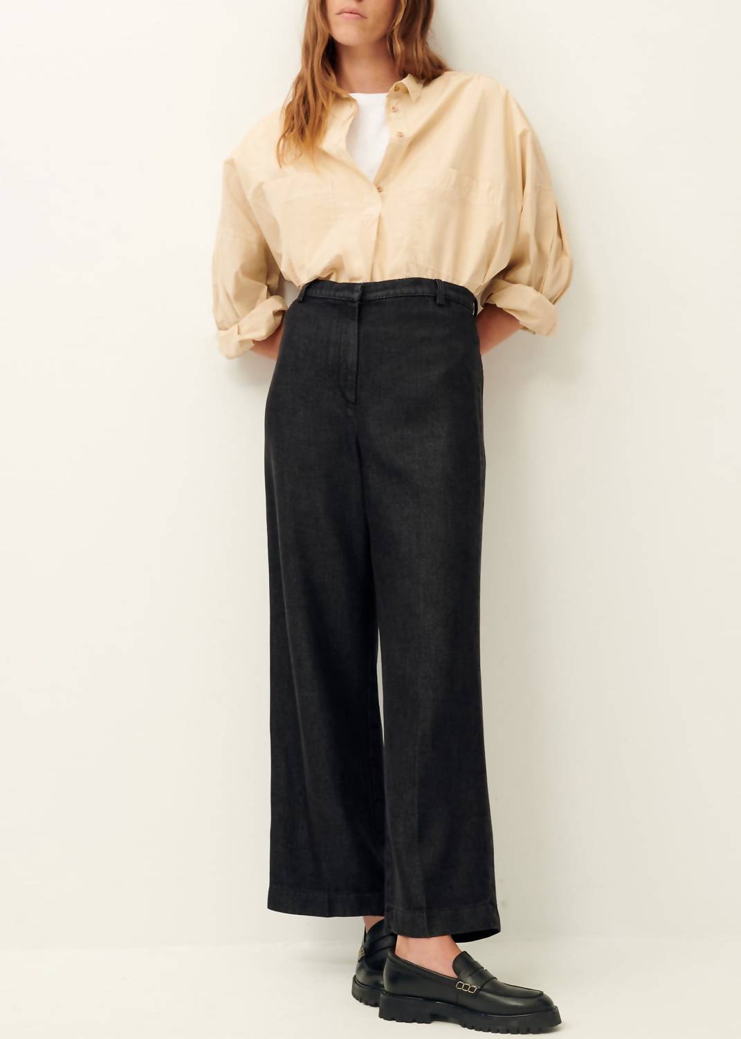 Sessun Aldivio Wide-leg Pants in carbonella - women's pants - alternate view