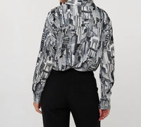 Esqualo - Women's City Print Blouse