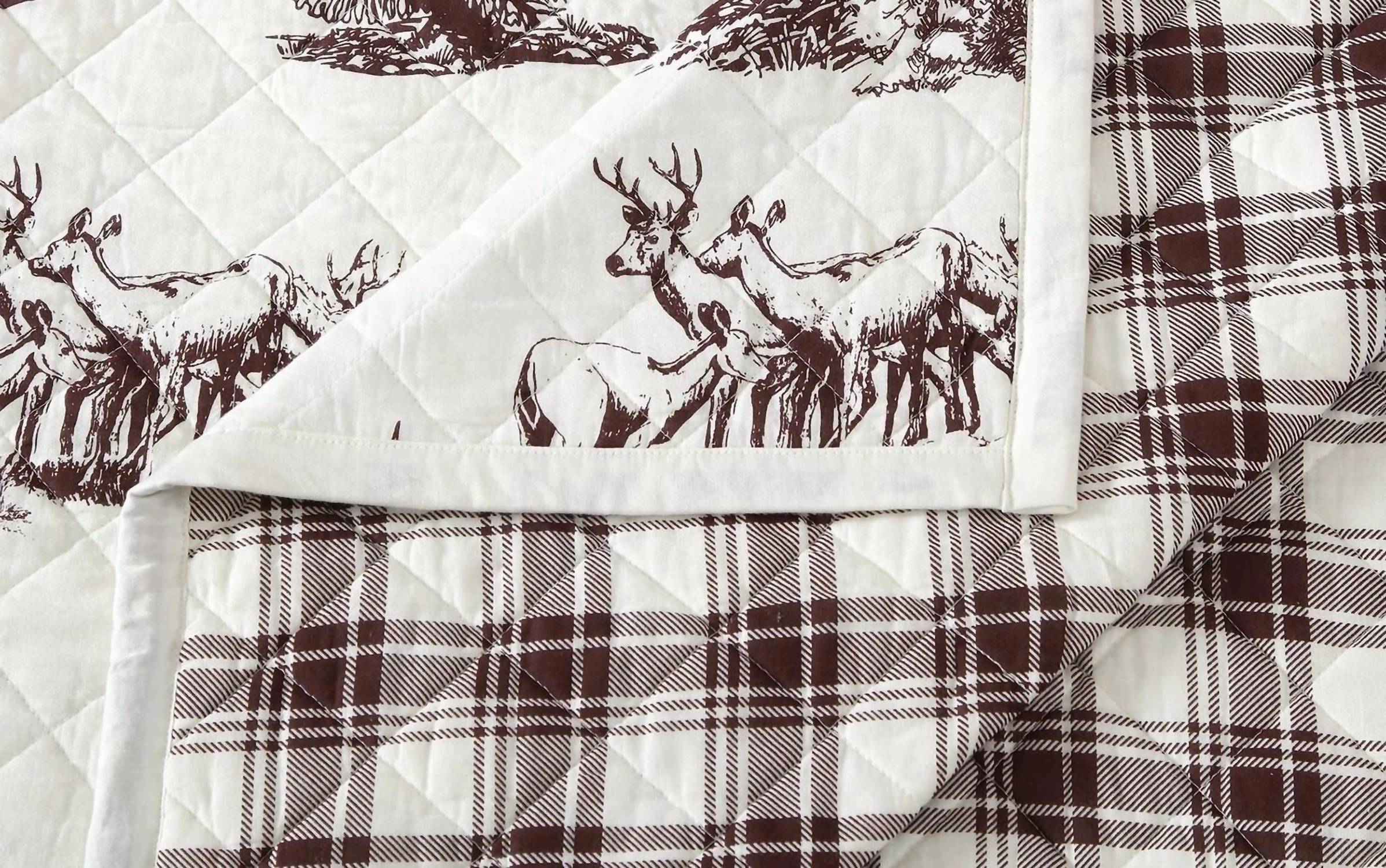 Hiend Accents - White Pine Reversible Quilt Set
