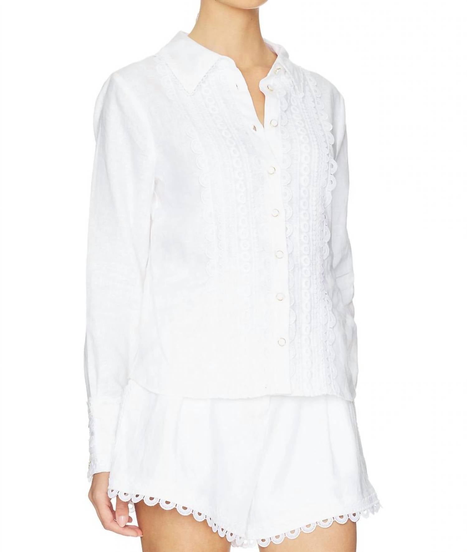 Cara Cara - Ideal Shirt With Lace Inserts