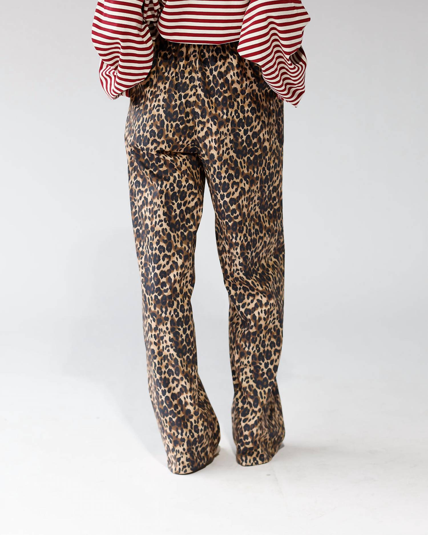 Sofie the Label Untamed Leopard Pants in beige - women's pants - alternate view