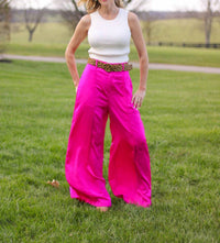 Flying Tomato - Classy Slacks Wide Leg Pants