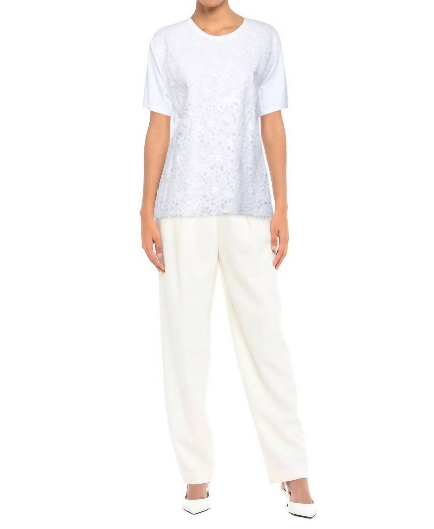 Valentino - Cotton Lace T-shirt
