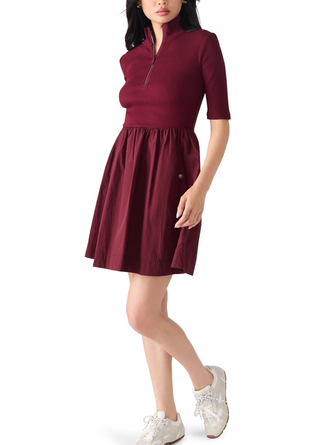 STEVE MADDEN Berlina Dress in wine - women's dress - detail view