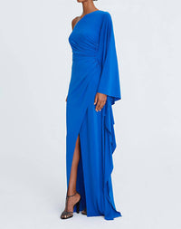 Halston Heritage - Ellen Cape Sleeve Gown
