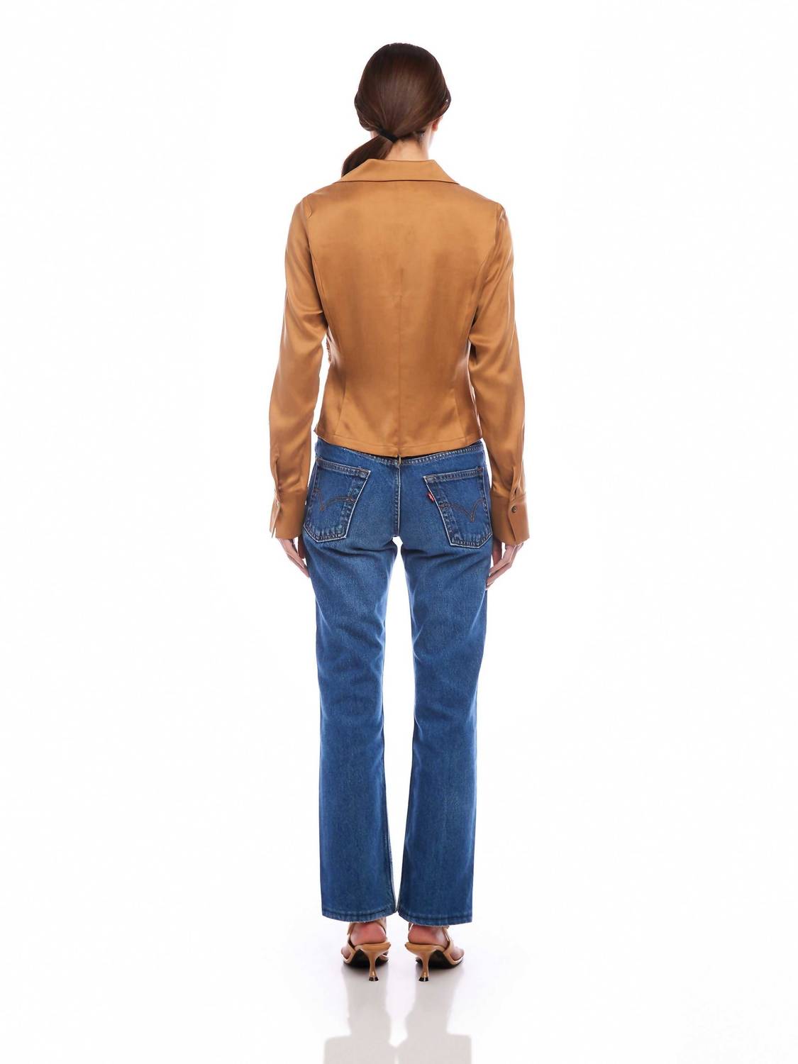 Fifteen Twenty - Arabella Shirred Long Sleeve Top