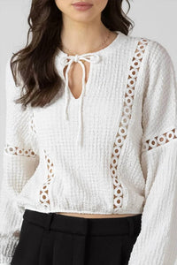 Dex - Lace Inset Blouse