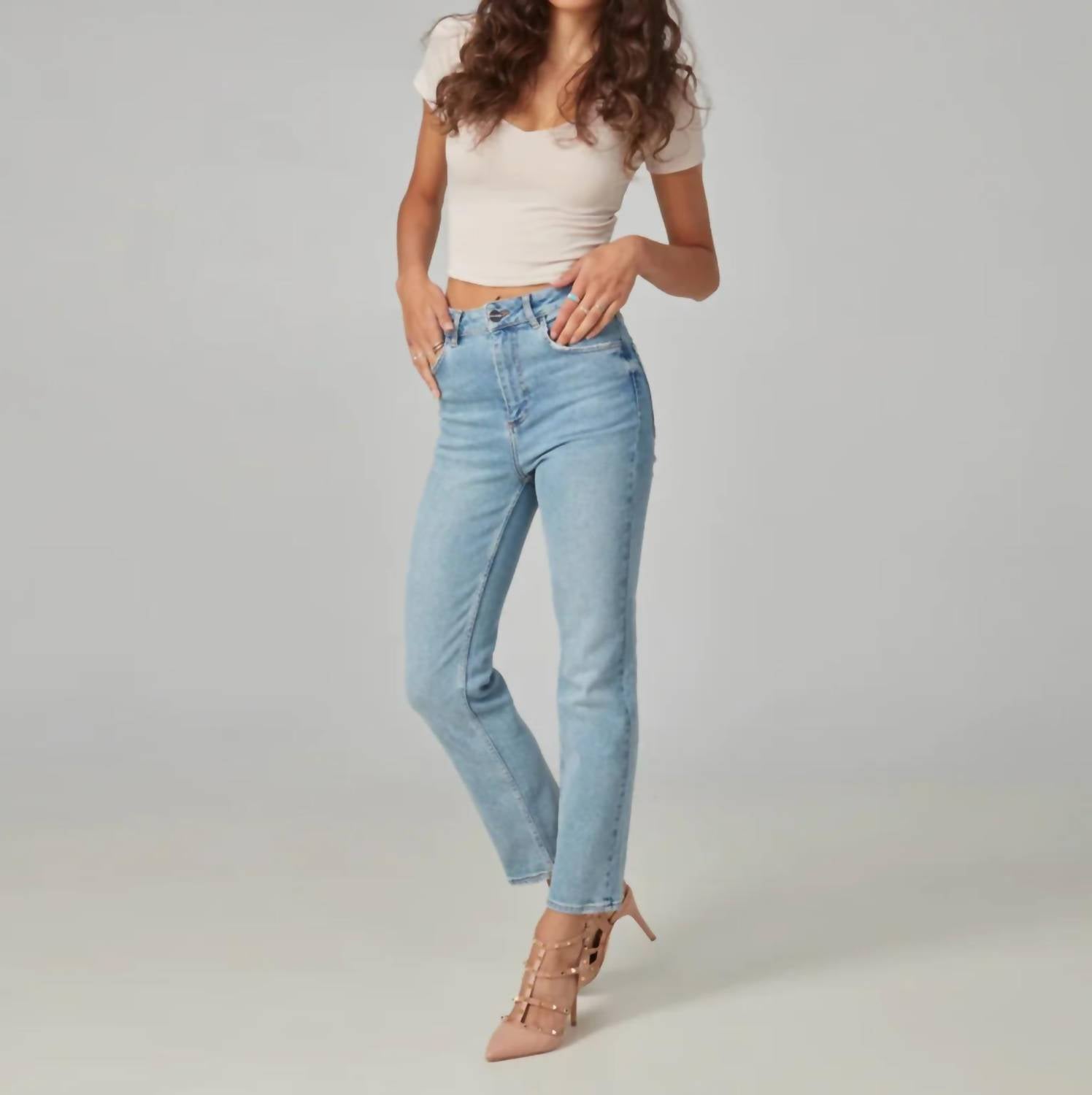 Lola Hats - Denver High Rise Straight Jeans