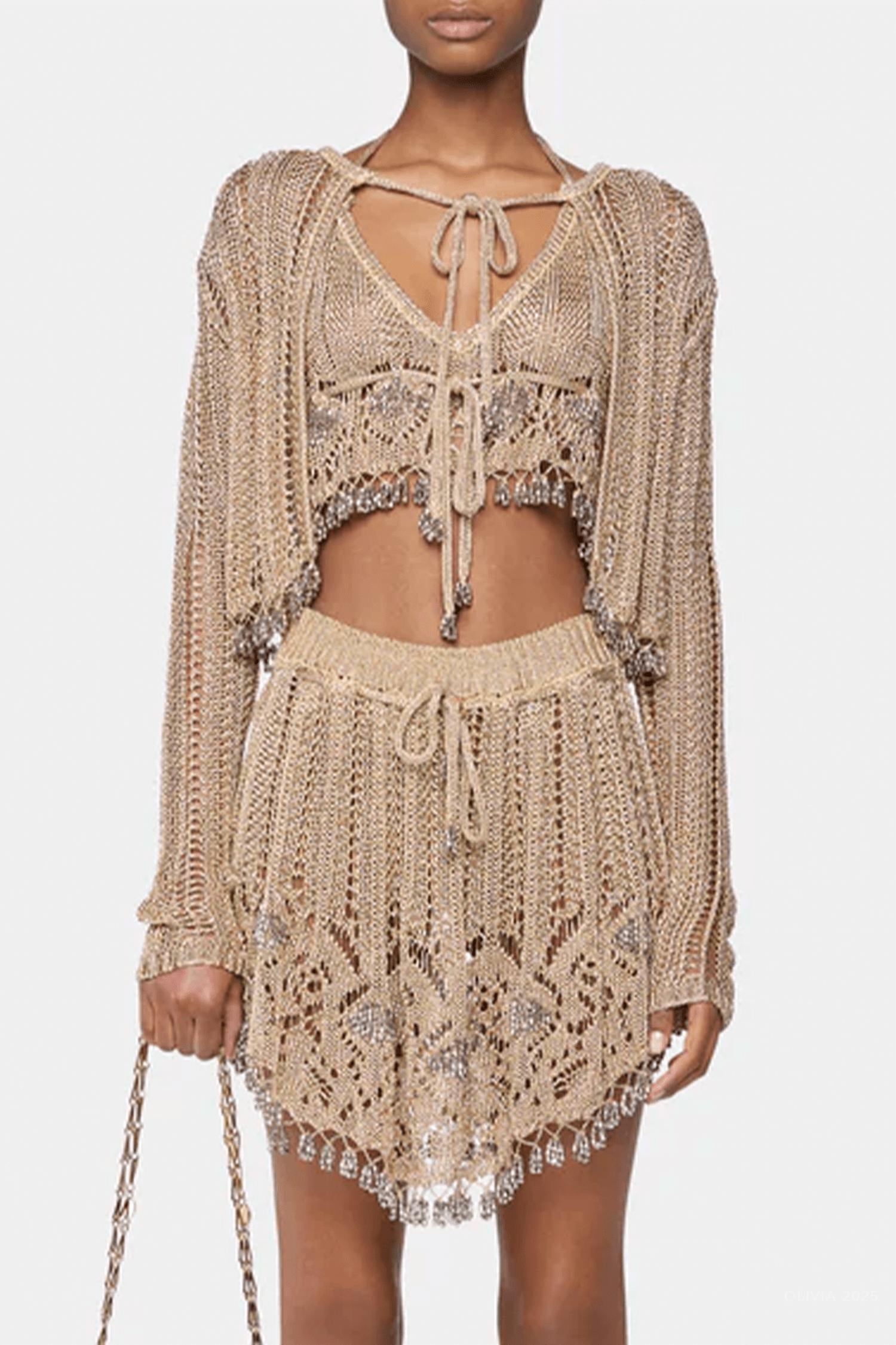 Rabanne - Crochet Knit Cardigan