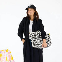 Kerri Rosenthal - Women's Heart In Check Tote Bag