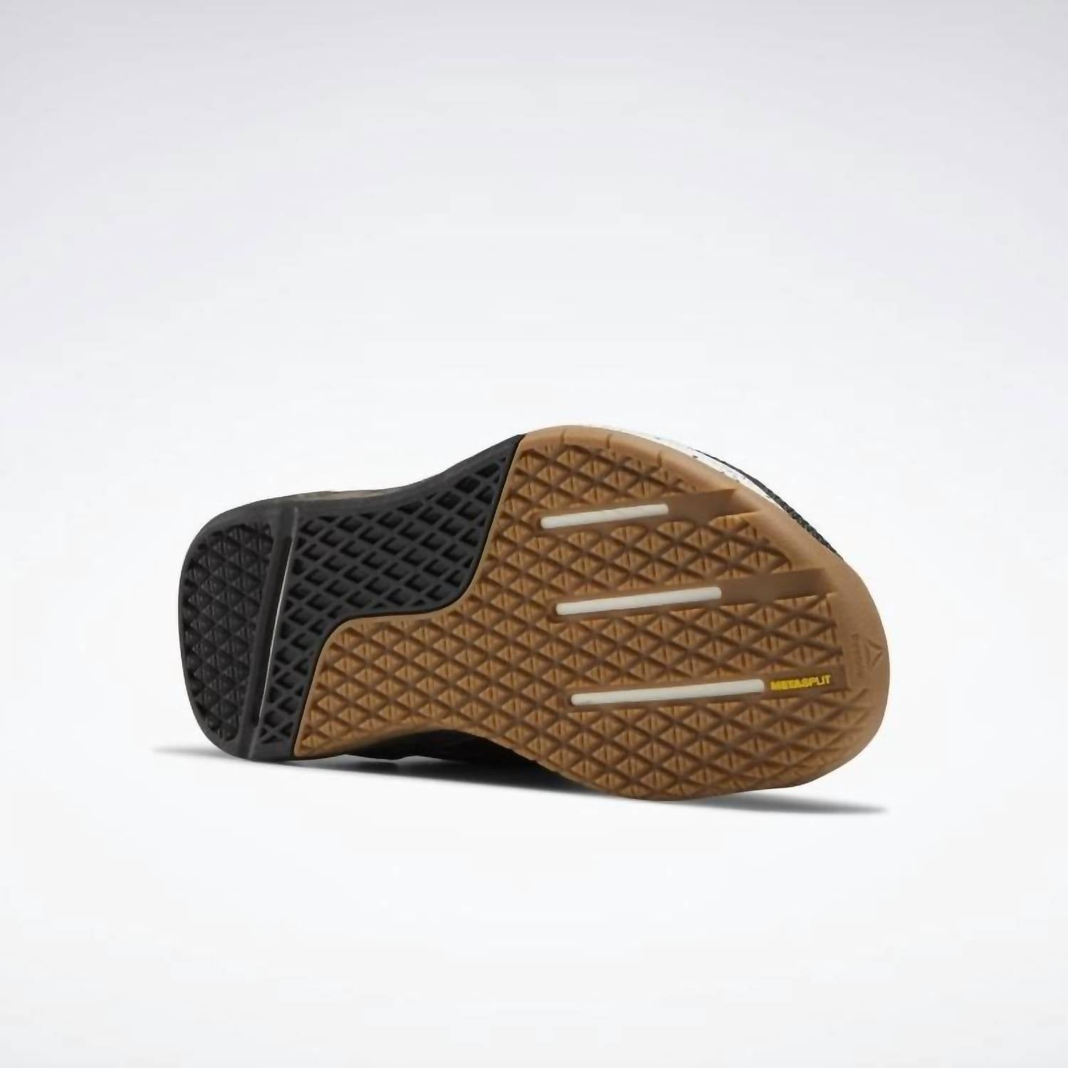 Reebok Women's Nano X Shoes in black moondust chalk - women's sneaker - detail view